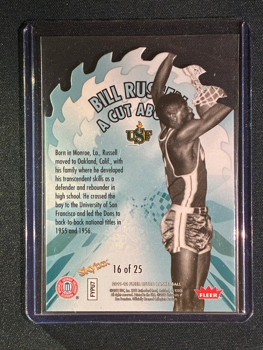 2011-12 Fleer Retro BILL RUSSELL A Cut Above Die-Cut #16