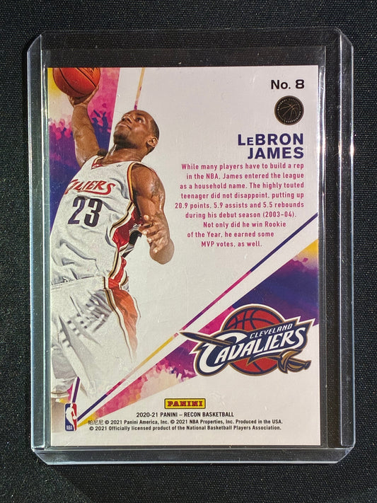 2020-21 Recon LEBRON JAMES Rookie Review Silver #8