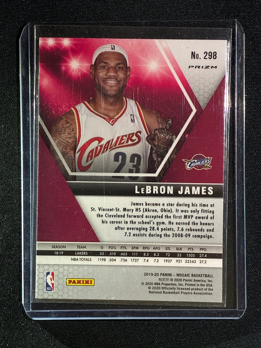 2019-20 Mosaic LEBRON JAMES MVPs Mosaic Silver #298
