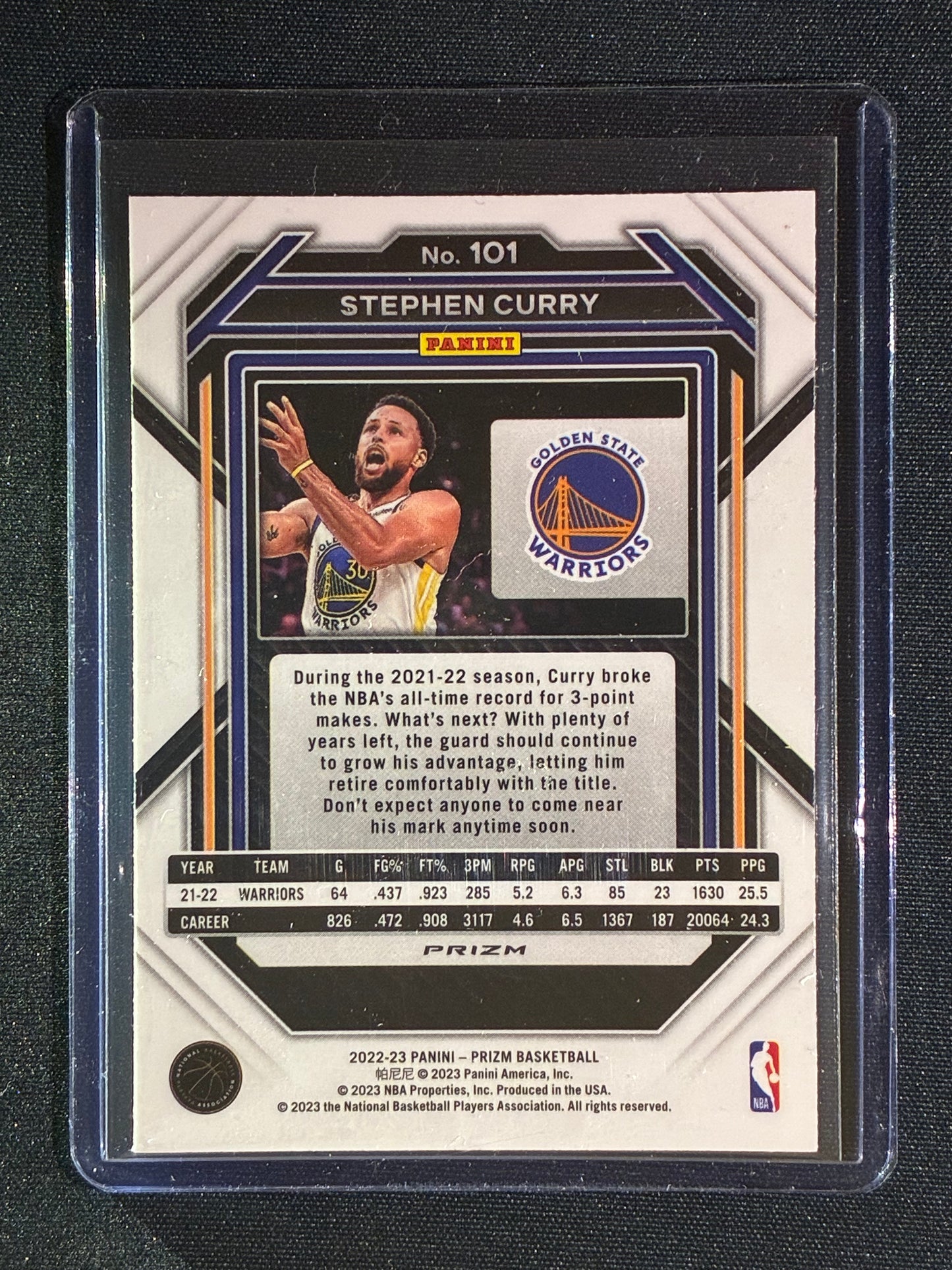 2022-23 Prizm STEPHEN CURRY Choice Blue Yellow Green Scope #101
