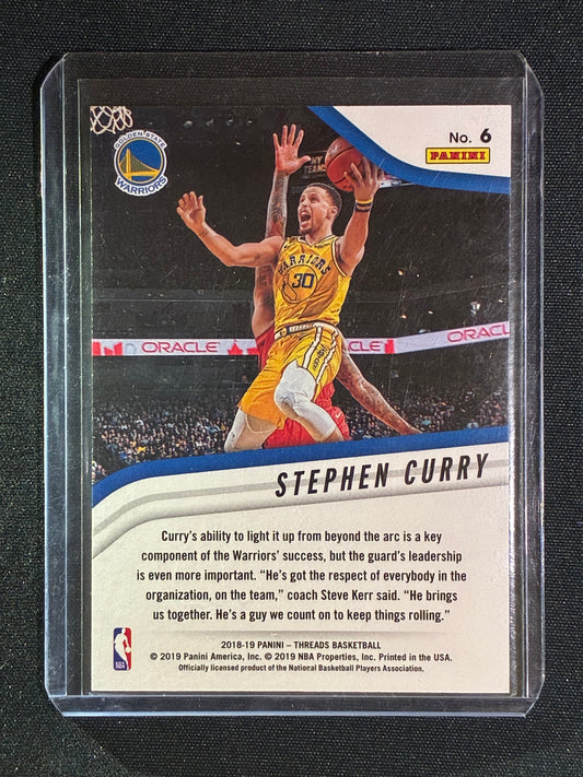 2018-19 Threads STEPHEN CURRY High Octane Premium Silver 186/199 #6