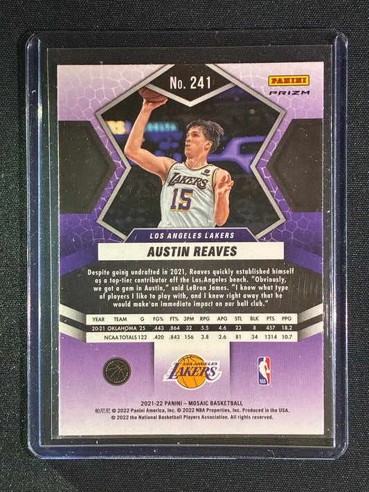 2021-22 Mosaic AUSTIN REAVES Rookie Silver Prizm #241