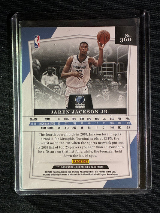 2018-19 Chronicles JAREN JACKSON JR. Majestic Rookie Blue 77/99 #360