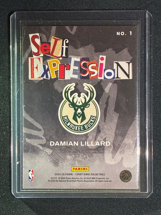 2024-25 Court Kings DAMIAN LILLARD Self Expression Sapphire 23/25 #1