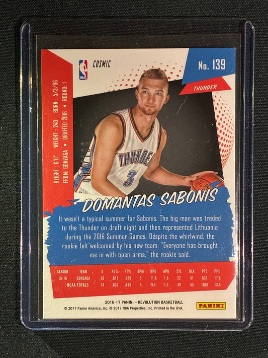 2016-17 Revolution DOMANTAS SABONIS Rookie Cosmic 7/100 #139