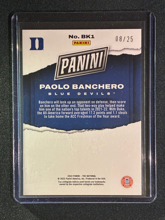 2022-23 The National PAOLO BANCHERO Rookie Purple 8/25 #BK1