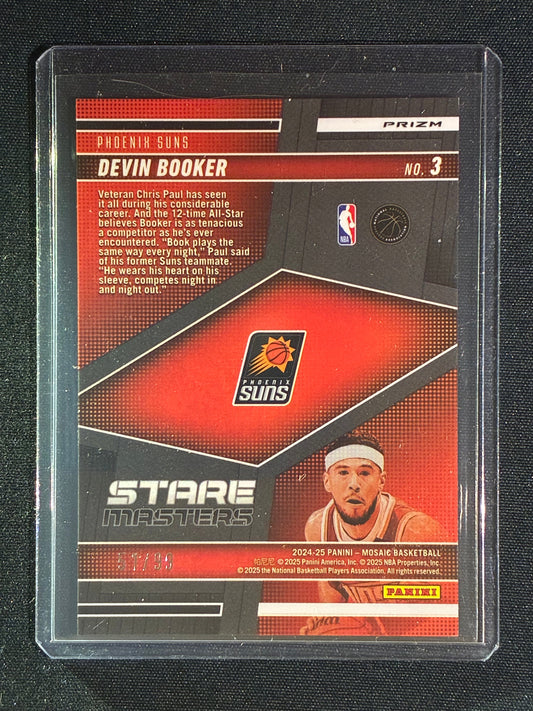 2024-25 Mosaic DEVIN BOOKER Stare Masters Purple 51/99 #3