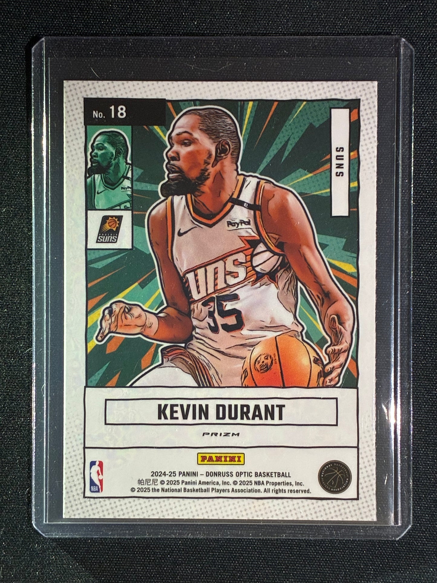 2024-25 Donruss Optic KEVIN DURANT Net Marvels Holo Silver Prizm #18
