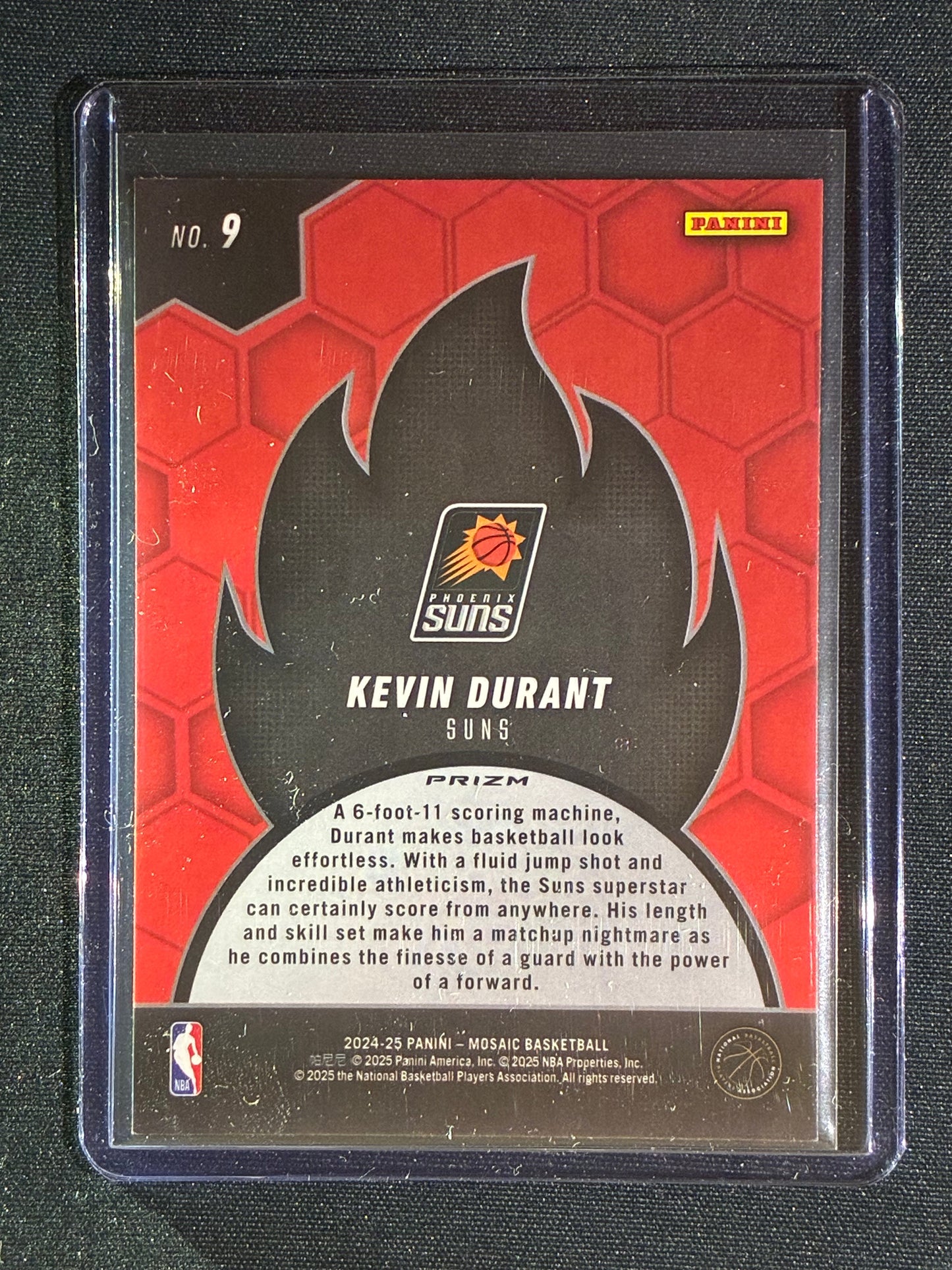 2024-25 Mosaic KEVIN DURANT Heat Check Mosaic Silver SP #9