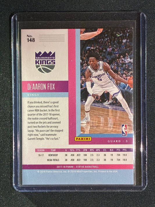 2017-18 Status DE'AARON FOX Rookie Red 164/299 #148