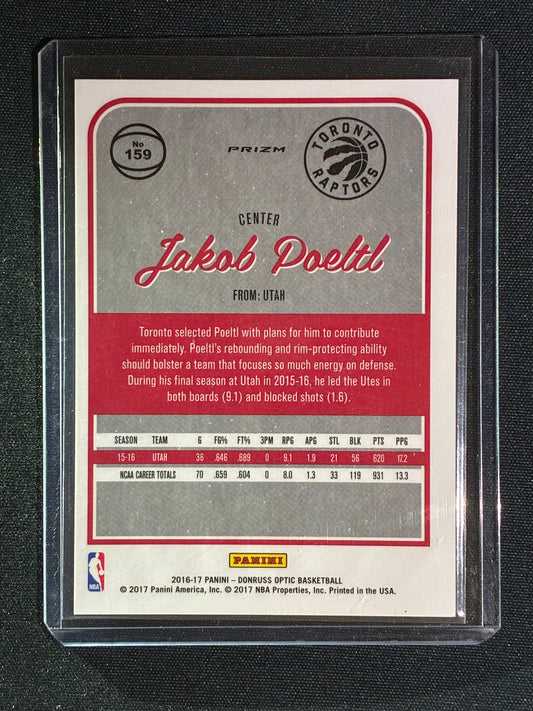 2016-17 Donruss Optic JAKOB POELTL Rookie White Sparkle SSP #159