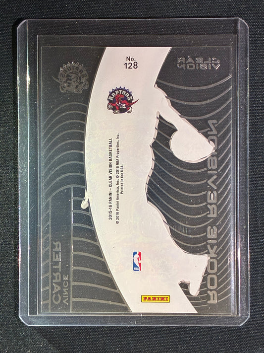 2015-16 Clear Vision VINCE CARTER Rookie Vision Acetate Blue 41/149 #128