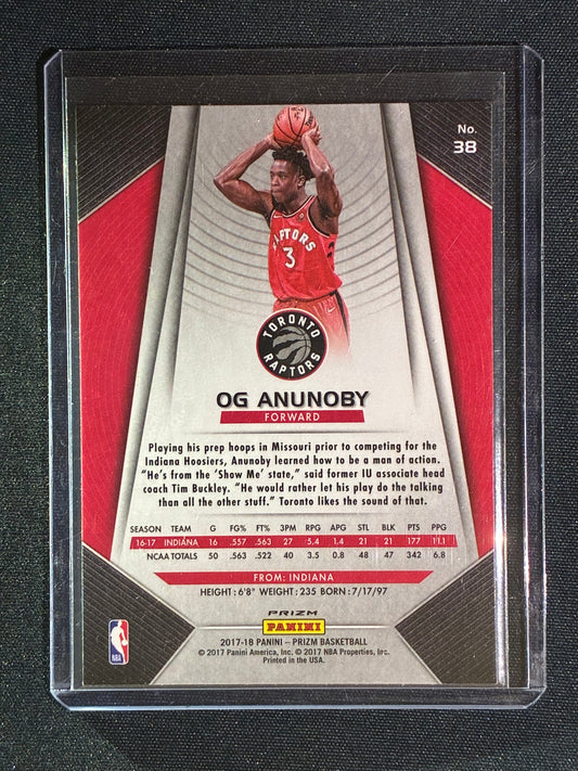 2017-18 Prizm OG ANUNOBY Rookie Fast Break Silver Prizm #38