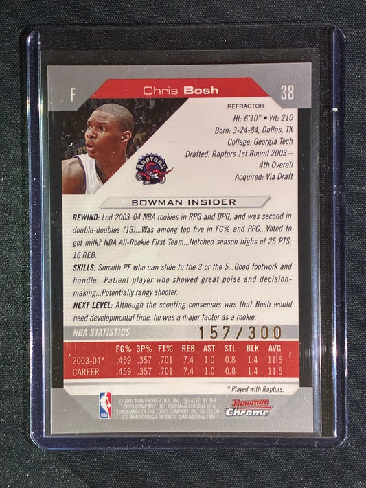2004-05 Bowman Chrome CHRIS BOSH Refractor 157/300 #38