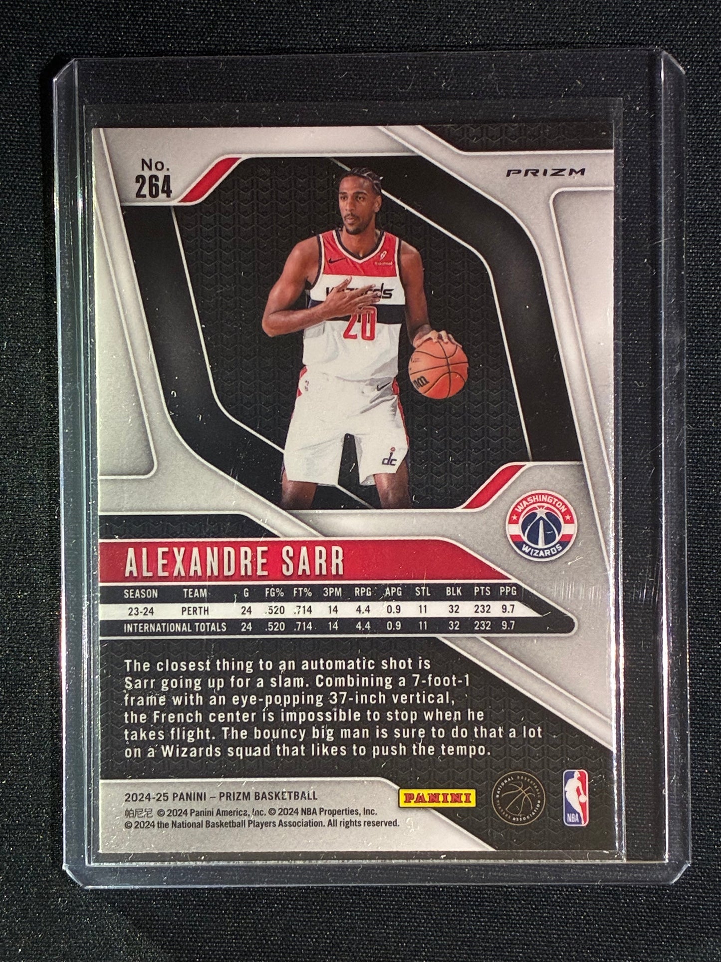 2024-25 Prizm ALEXANDRE SARR Rookie Red White & Blue Prizm #264