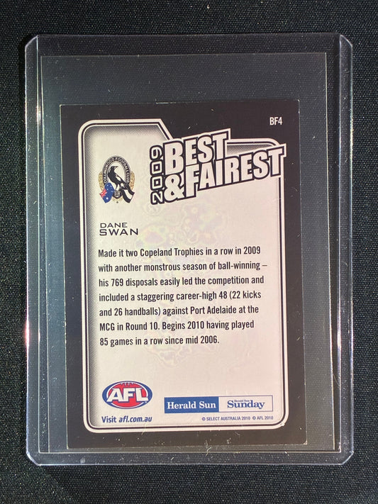 2010 Herald Sun AFL DANE SWAN 2009 Best & Fairest Gold #4