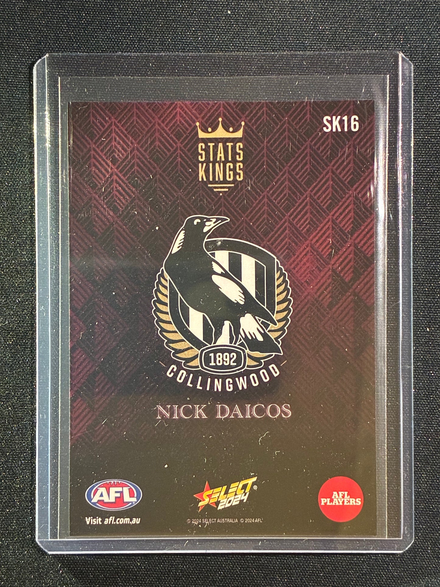 2024 Select Footy Stars NICK DAICOS Stat Kings Disposals #16