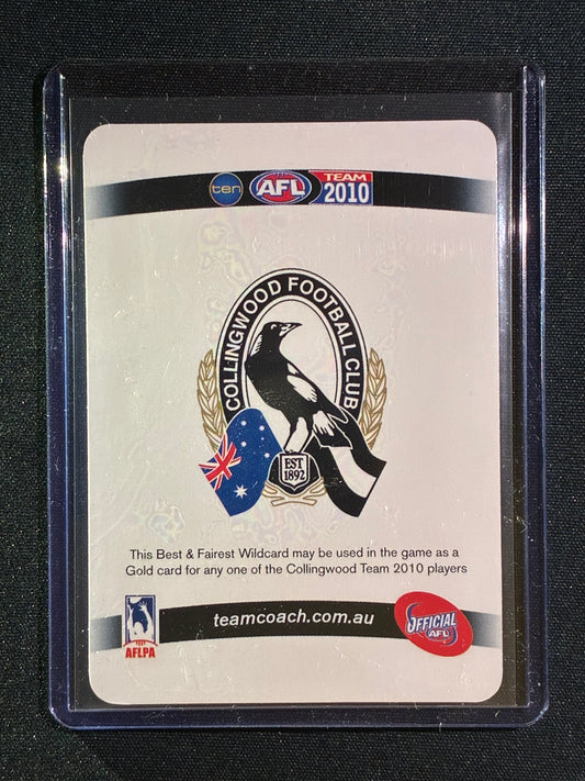2010 Teamcoach DANE SWAN Best & Fairest Wildcard #4 Gold