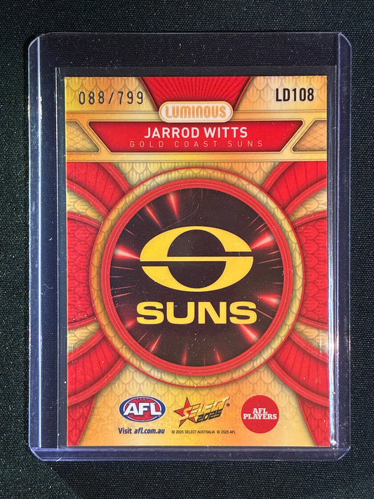 2025 Select Footy Stars JARROD WITTS Luminous Dragon Scales 088/799 #108
