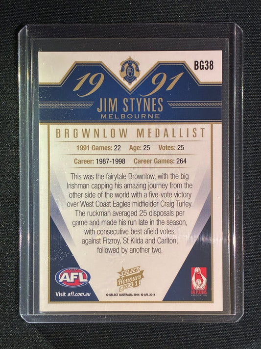 2014 Select Honours 1 JIM STYNES Brownlow Medallist 1991 #38