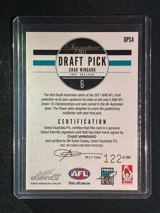 2012 Select Eternity CHAD WINGARD 2011 Draft Pick Signature 122/300 #4