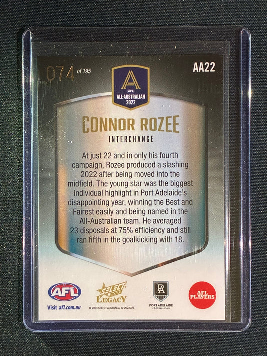 2023 Select Legacy CONNOR ROZEE 2022 All-Australian 074/195 #22