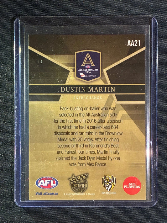 2017 Select Certified DUSTIN MARTIN 2016 All-Australian #21