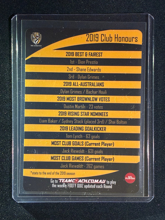 2020 Teamcoach TRENT COTCHIN 3D Icon Lenticular #14b