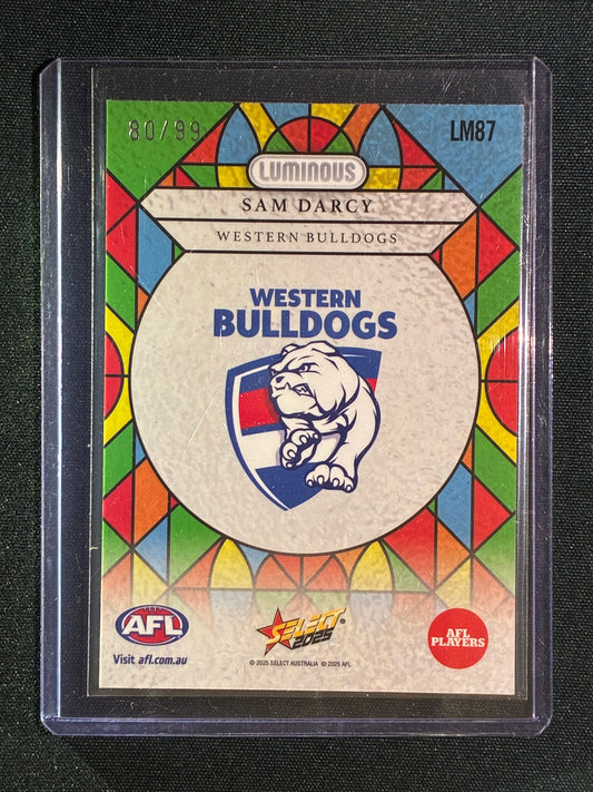 2025 Select Footy Stars SAM DARCY Luminous Myriad Stained Glass 80/99 #87
