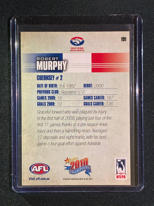 2010 Select Champions ROBERT BOB MURPHY Base Signature Auto IP #191
