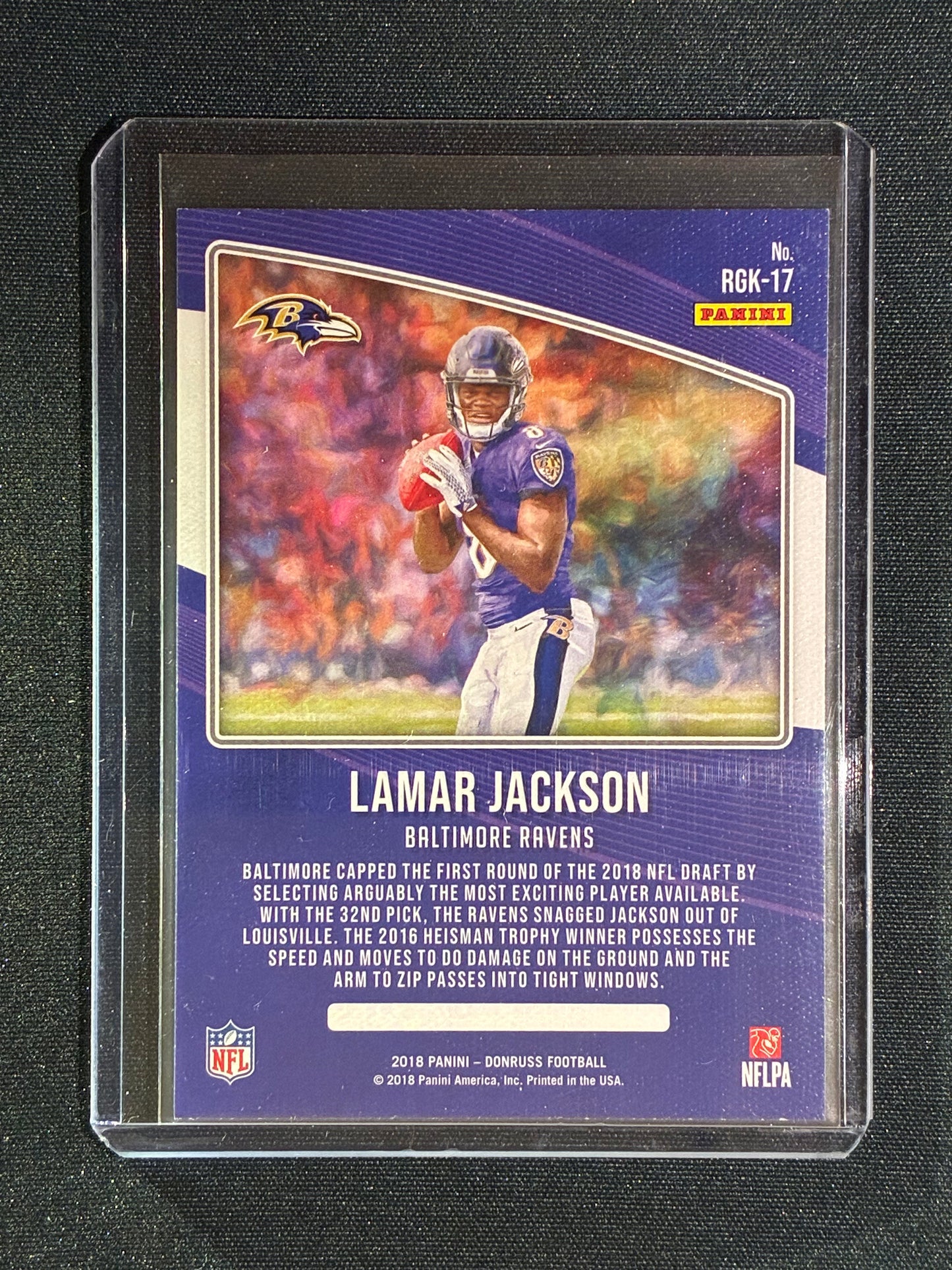 2018 Donruss LAMAR JACKSON Rookie Gridiron Kings #17