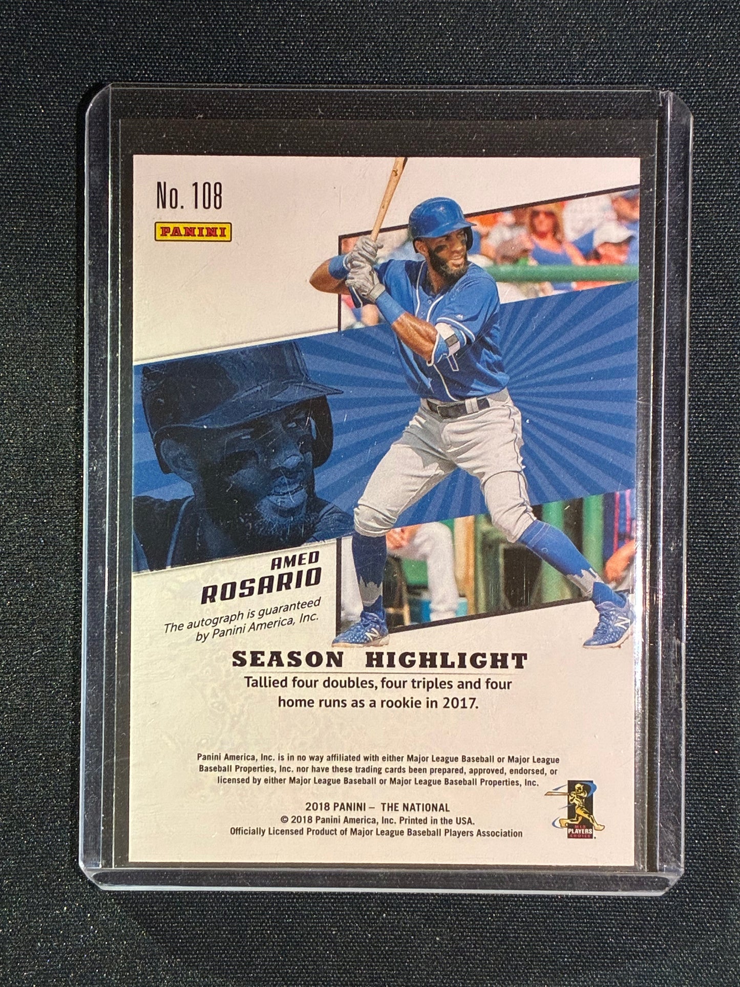2018 The National AMED ROSARIO Rookies Auto #108