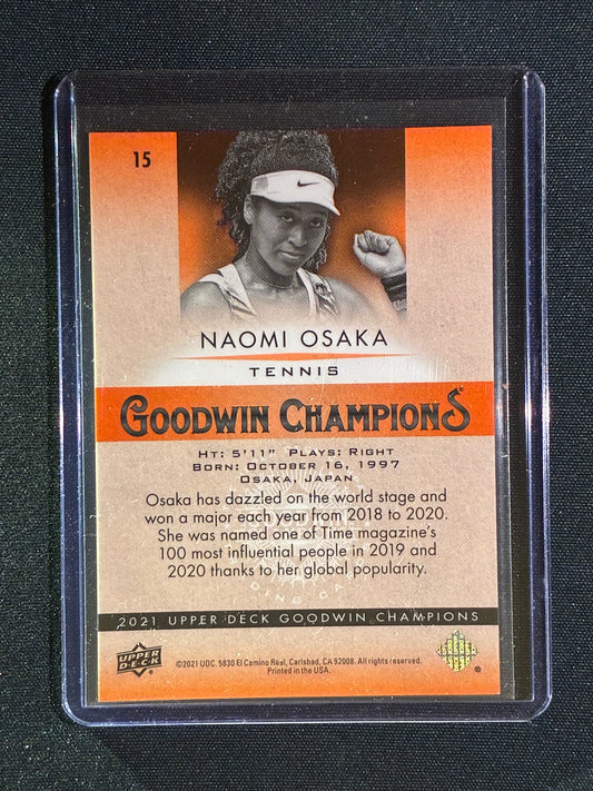 2021 Goodwin Champions NAOMI OSAKA Orange Hyper 10/399 #15