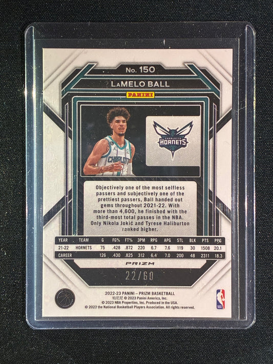 2022-23 Prizm LAMELO BALL Orange Wave 22/60 #150