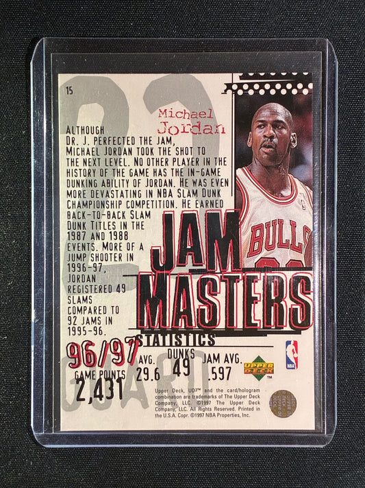 1997-98 UD3 MICHAEL JORDAN Jam Masters #15