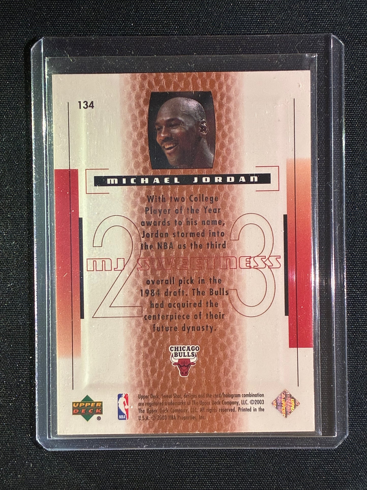 2003-04 Sweet Shot MICHAEL JORDAN MJ Sweetness 93/799 #134