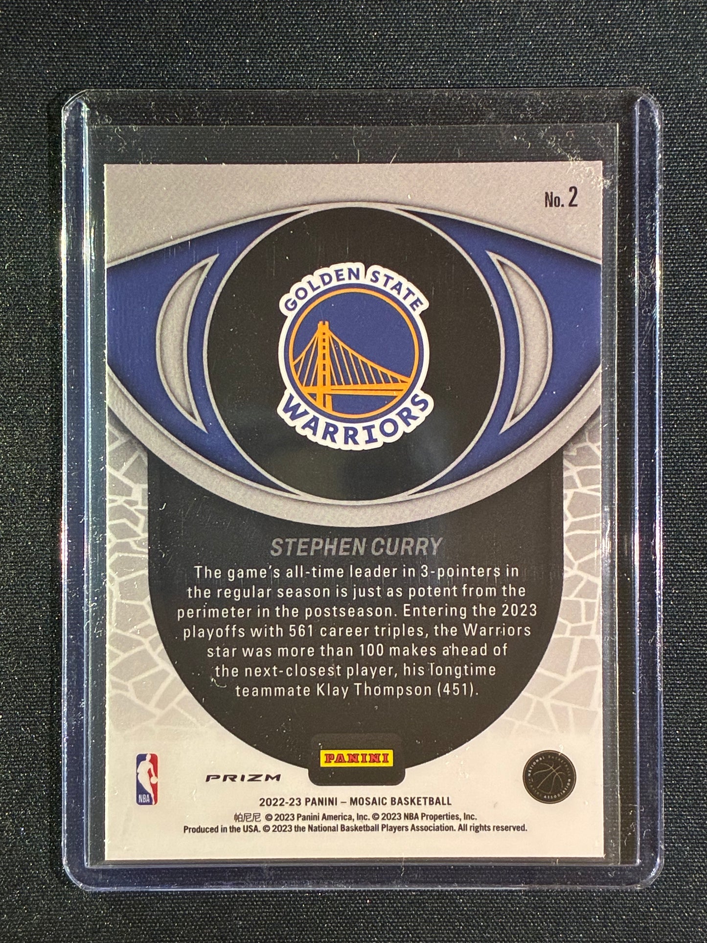 2022-23 Mosaic STEPHEN CURRY Overdrive SP #2