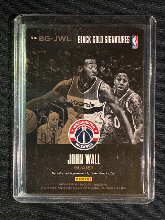 2015-16 Black Gold JOHN WALL Signatures Auto Gold 30/60 #JWL
