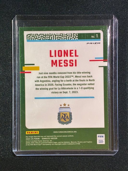 2023-24 Donruss LIONEL MESSI Optic Argyle Prizm #1
