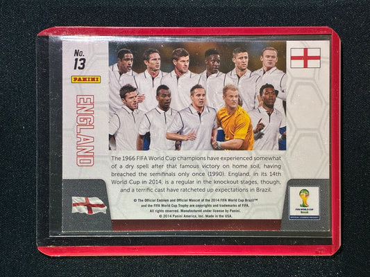 2014 Prizm FIFA World Cup ENGLAND Team Photos Base #13