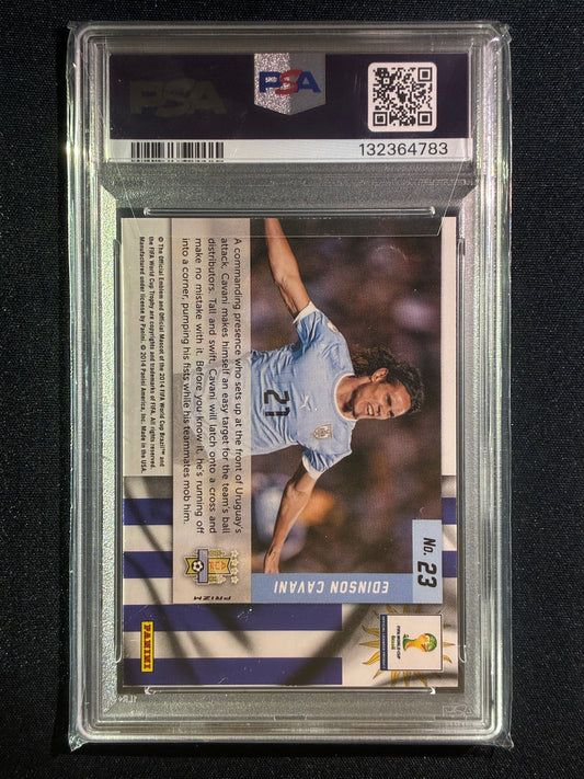 2014 Prizm FIFA World Cup EDINSON CAVANI Net Finders Silver Prizm #23 PSA 10 (783)