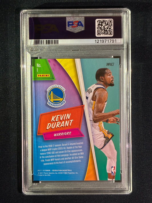2017-18 Revolution KEVIN DURANT Showstoppers Impact SP #1 PSA 8 (791)