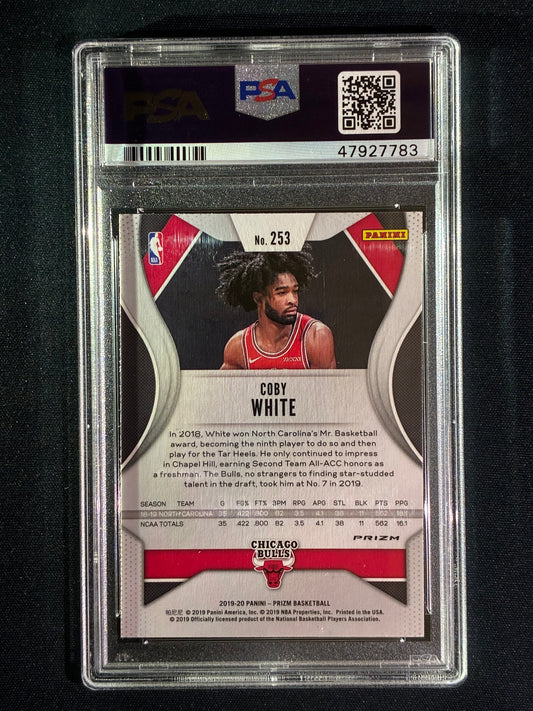 2019-20 Prizm COBY WHITE Rookie Green Prizm #253 PSA 9 (783)