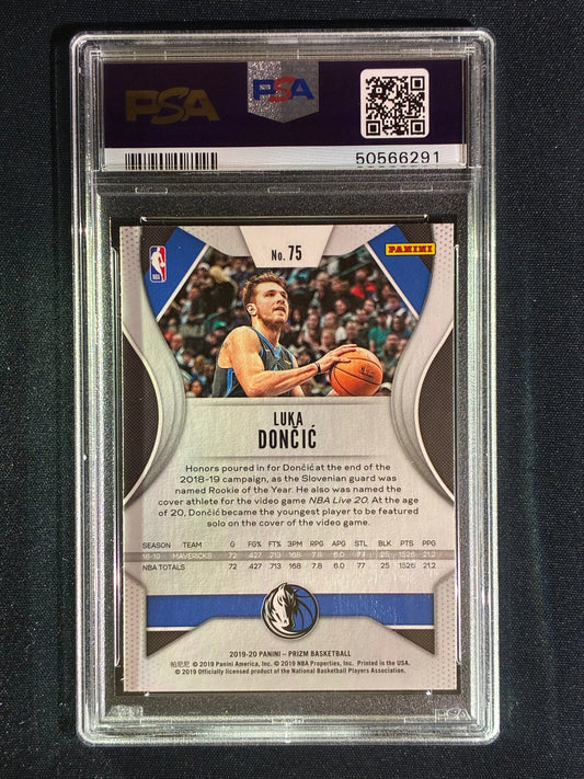2019-20 Prizm LUKA DONCIC Base #75 PSA 10 (291)
