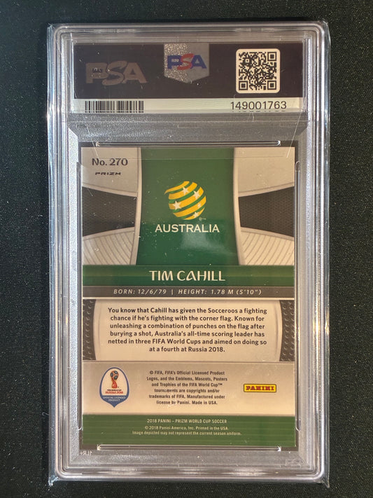 2018 Prizm World Cup TIM CAHILL Red Blue Wave #270 PSA 10 (763)