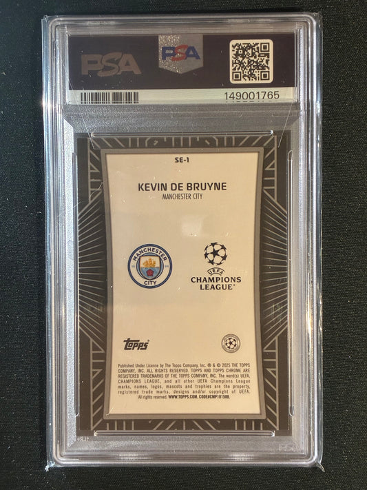 2024-25 Topps Chrome UCL KEVIN DE BRUYNE Shadow Etch SP #SE1 PSA 9 (765)