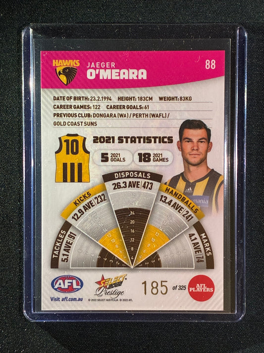 2022 Footy Stars Prestige JAEGER O'MEARA Pink Parallel 185/325