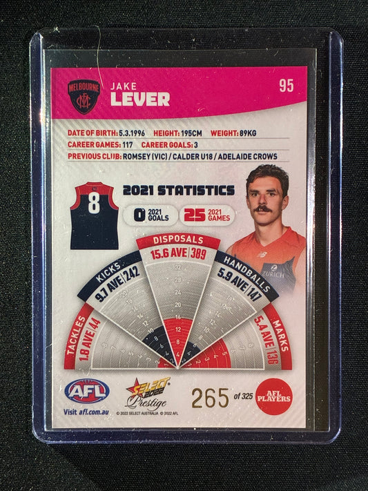 2022 Footy Stars Prestige JAKE LEVER Pink Parallel 265/325