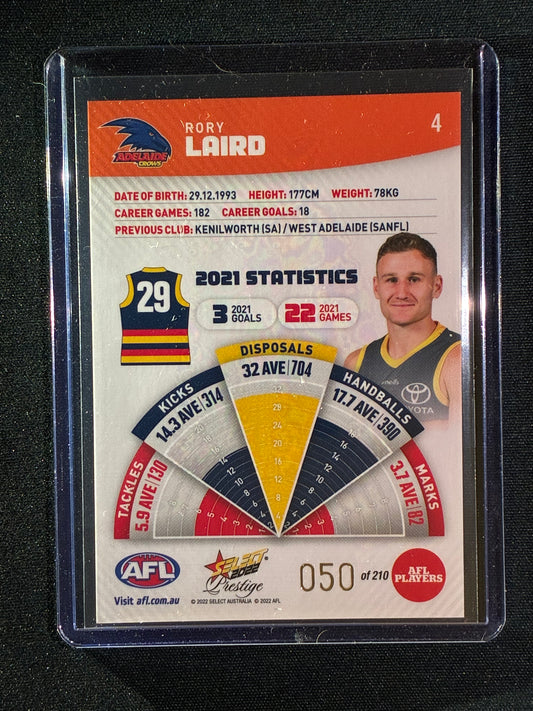 2022 Footy Stars Prestige RORY LAIRD Orange Parallel 50/210