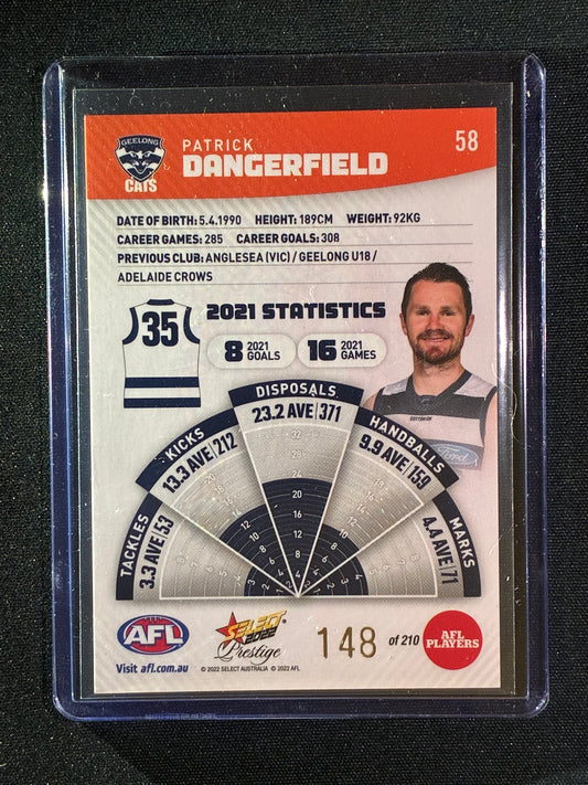 2022 Footy Stars Prestige PATRICK DANGERFIELD Orange Parallel 148/210